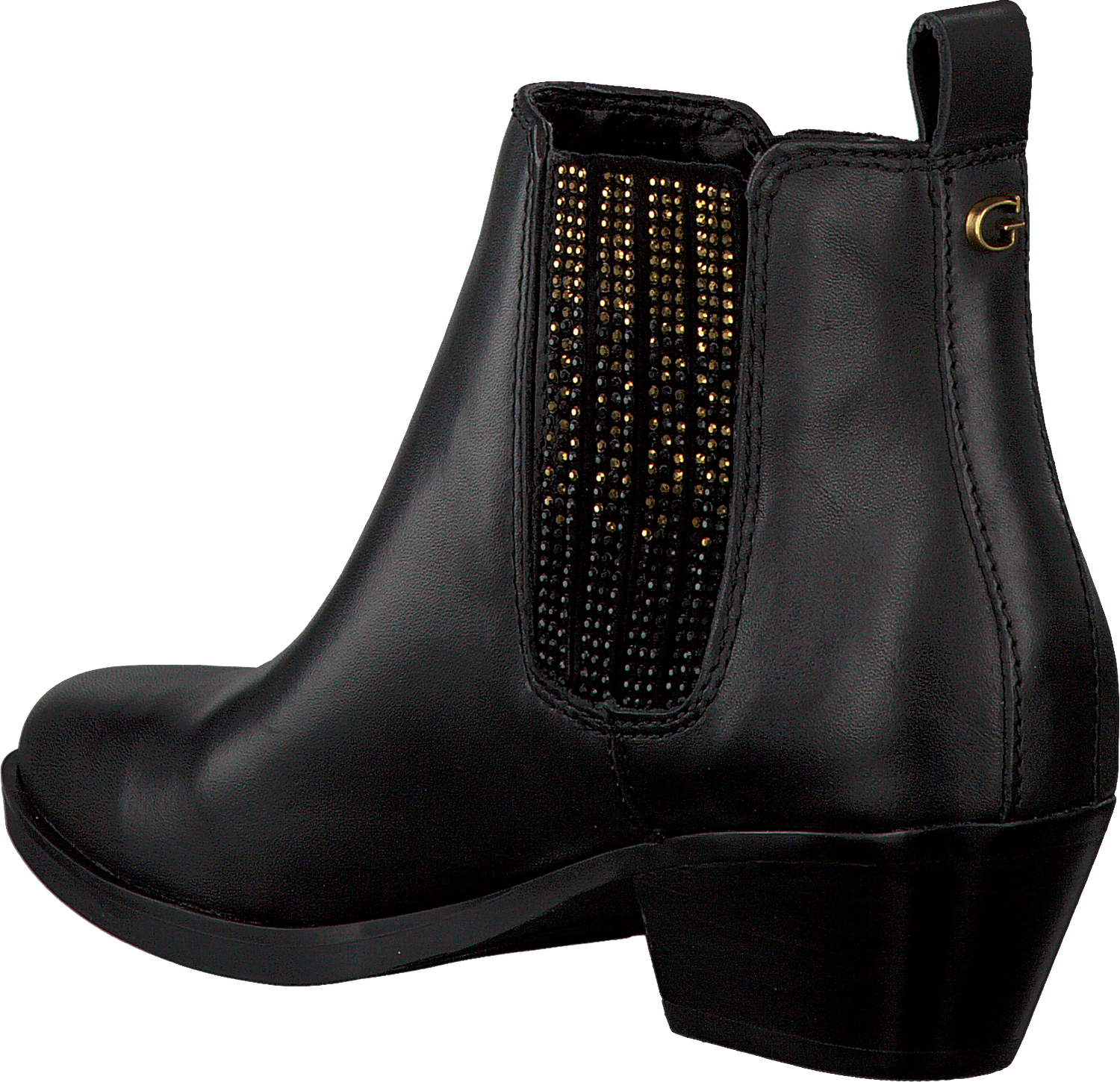 Schwarze GUESS Stiefeletten FLVER3 LEA09 | Omoda