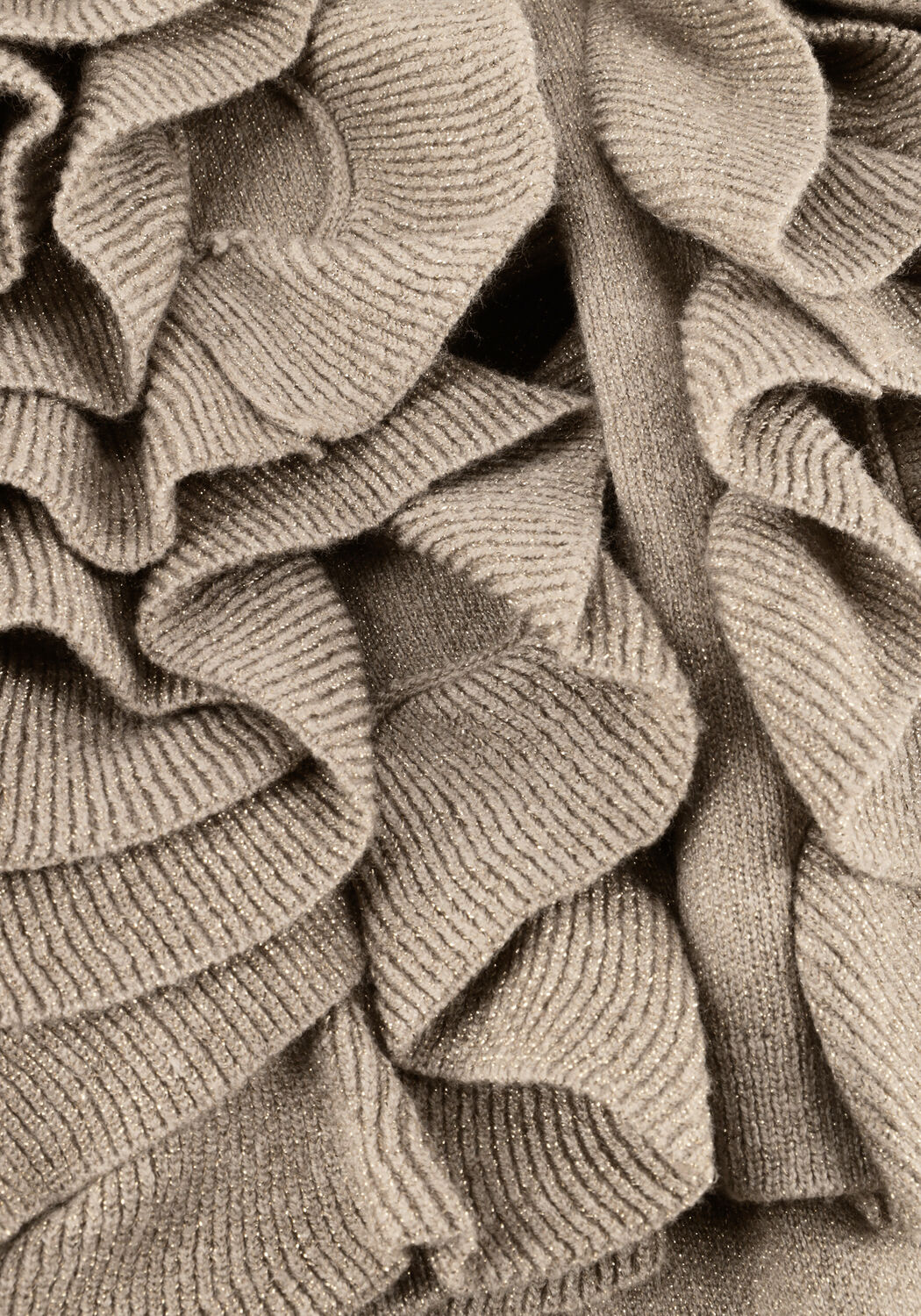 Beige OBJECT Pullover OBJDIANDRA KNIT 2/4 RE PULLOVER - large