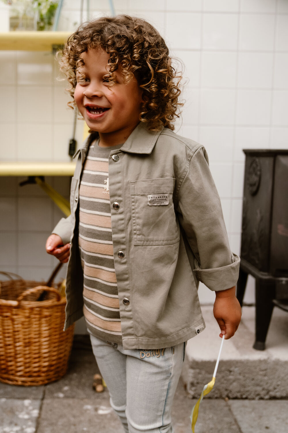 Khaki DAILY7 Jeansjacke TWILL JACKET - large