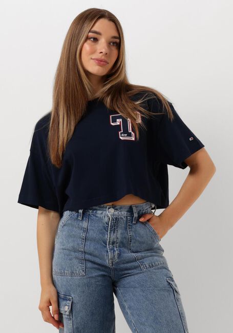 Dunkelblau TOMMY JEANS T-shirt TJW LETTERMAN TEE - large