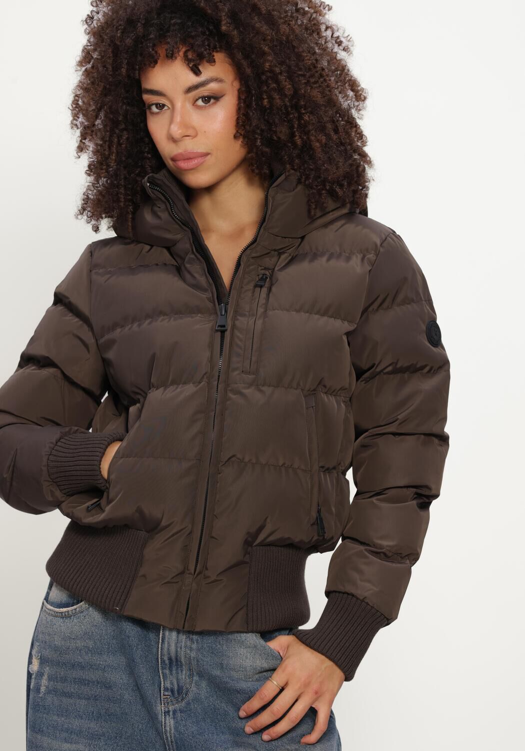Braune AIRFORCE Wattierte Jack TATE BOMBER - large
