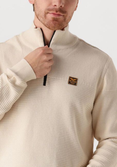 Sand PME LEGEND Pullover HALF ZIP COLLAR COTTON MOULINE - large