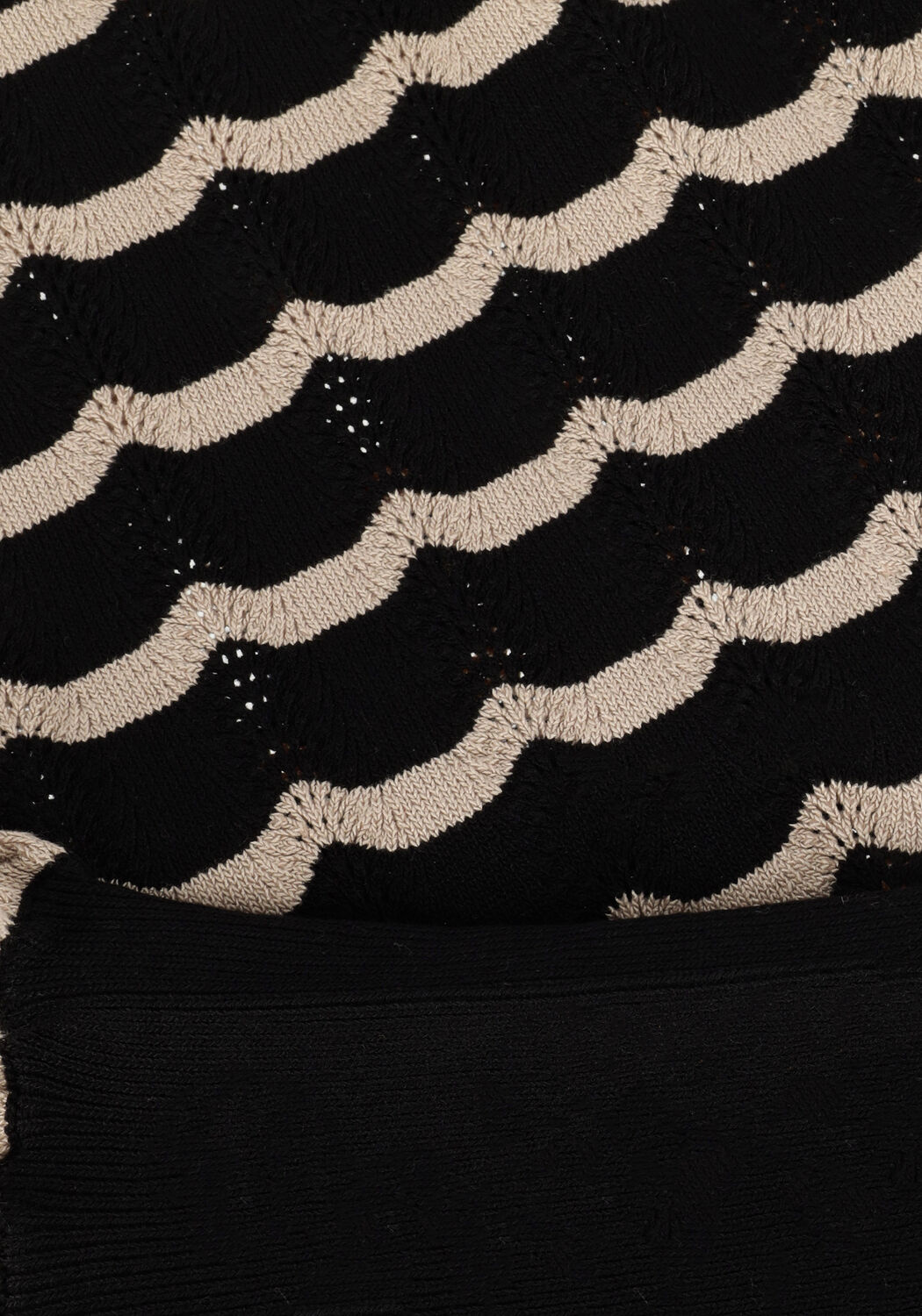 Schwarze NEO NOIR Blusen DARY STITCH KNIT BLOUSE - large