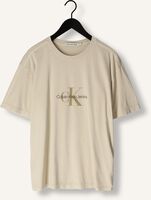 Beige CALVIN KLEIN T-shirt MONOLOGO MINERAL DYE TEE Beige CALVIN KLEIN T-shirt MONOLOGO MINERAL DYE TEE - medium