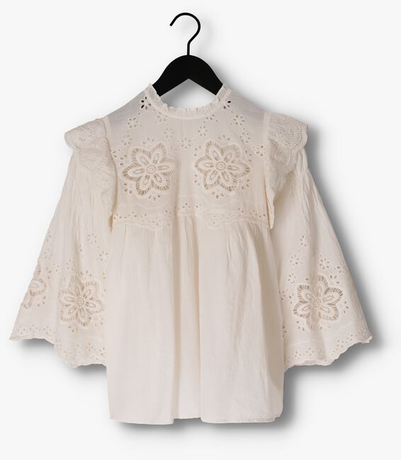 Weiße SUMMUM Bluse BLOUSE COTTON VOILE EMBROIDERY - large