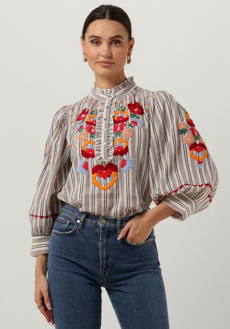 Mehrfarbige/Bunte ANTIK BATIK Bluse JULIETTE BLOUSE - large