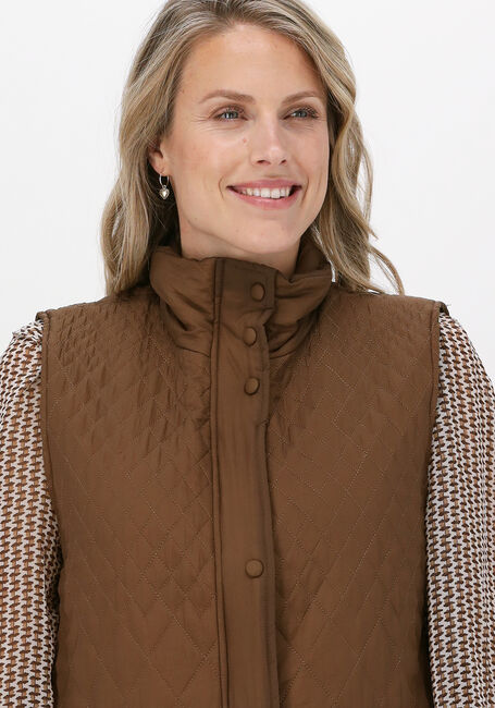 Camelfarbene OBJECT Bodywarmer IRIS PADDED WAISTCOAT - large
