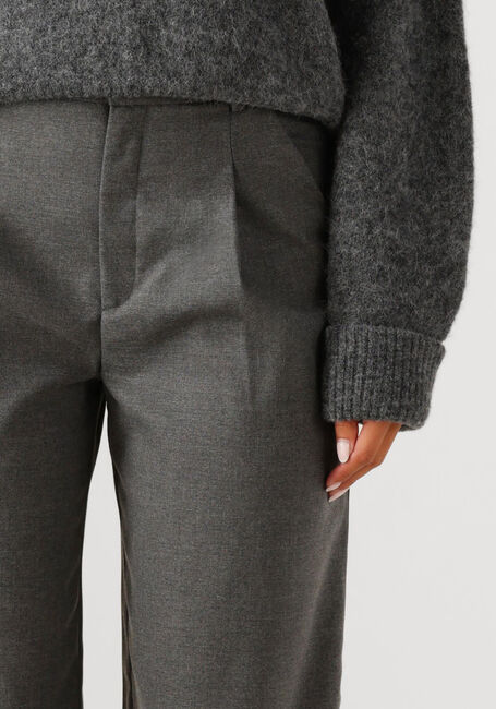 Graue GESTUZ Weite Hose GZPAULA MELANGE MW WIDE PANTS - large