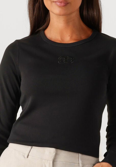 Schwarze CO'COUTURE T-shirt GRANNY EMBROIDERY LONGSLEEVE TEE - large