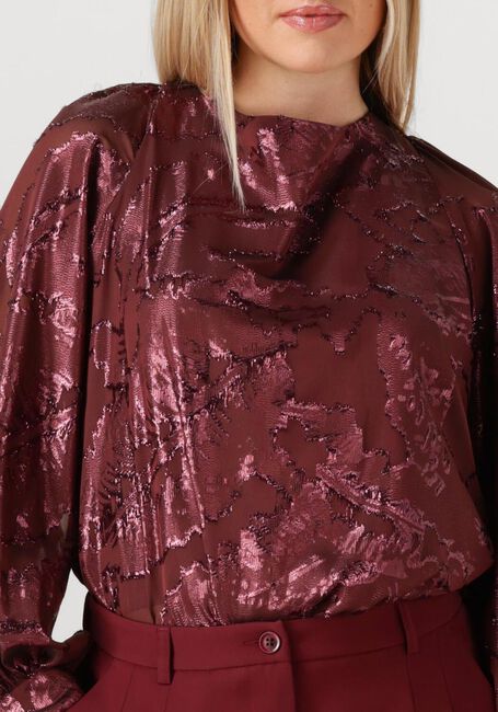 Bordeaux SUMMUM Blusen TOP SHINY JACQUARD - large