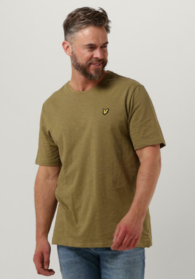 olive lyle & scott t-shirt slub t-shirt