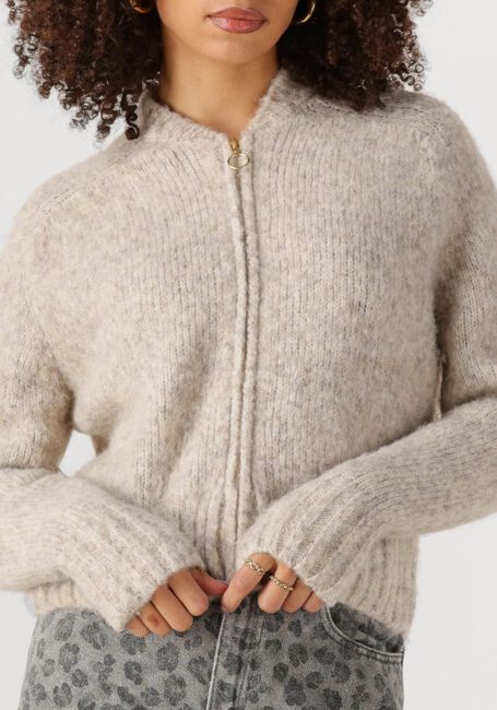 Beige BY-BAR Pullover JONAS ZIPP CARDIGAN - large