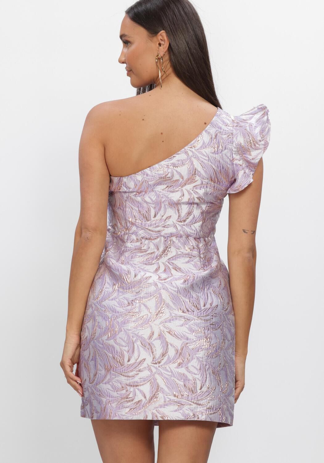 Lila FREEBIRD Kleider F-WV-JAQUARD-LEAF-26-2 - large