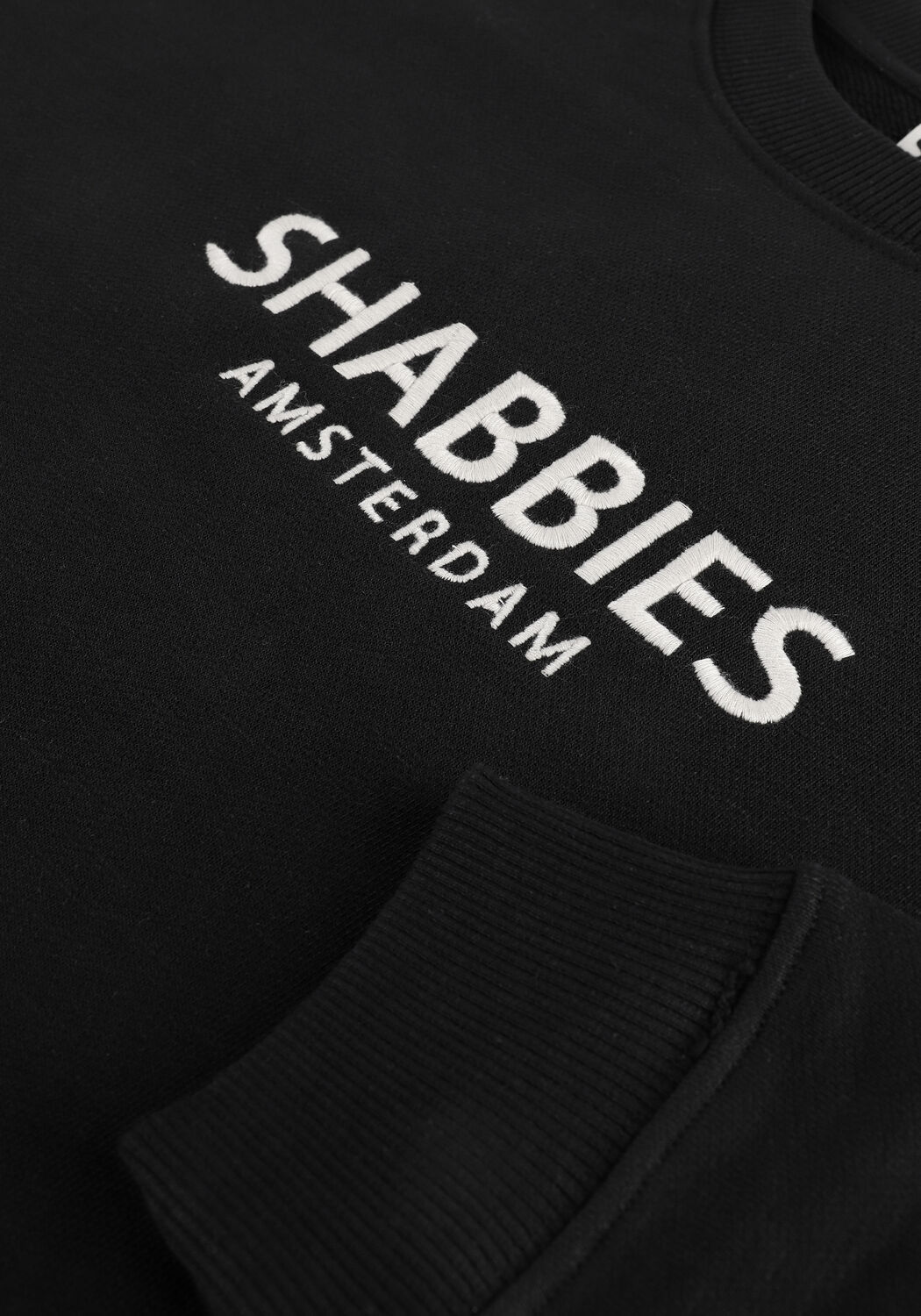 Schwarze SHABBIES Pullover SHC0002 SWEATER WITH CREW NECK - large