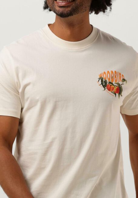 Nicht-gerade weiss WOODBIRD T-shirt RICS PEACH TEE - large
