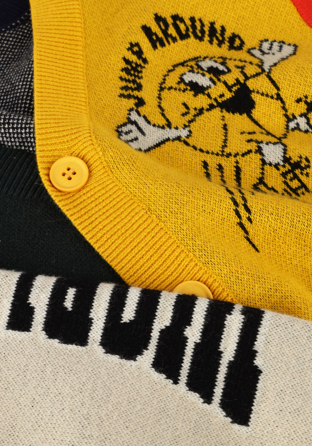 Mehrfarbige/Bunte MOLO Strickjacke BURT - large