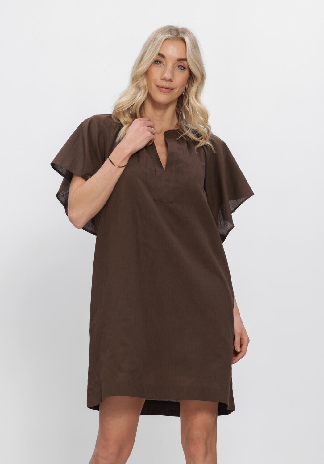 Braune NOTRE-V Kleider NV-HENNETTE - large