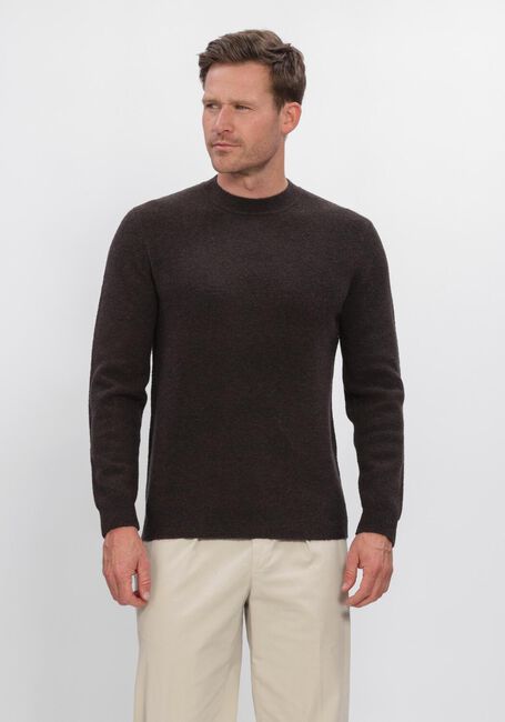 Braune PROFUOMO Pullover PULLOVER CREW NECK BOILED WOOL - large