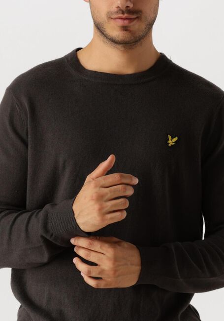 Dunkelgrau LYLE & SCOTT Pullover COTTON MERINO CREW NECK JUMPER - large