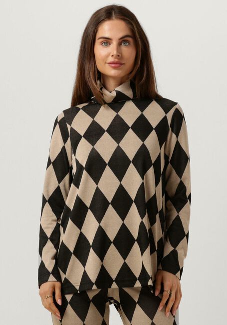 Braune ANA ALCAZAR Rollkragenpullover TURTLENECK TOP - large