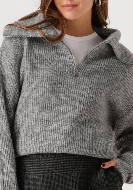 Graue MSCH COPENHAGEN Pullover MSCHGYTTA ZIP PULLOVER - large