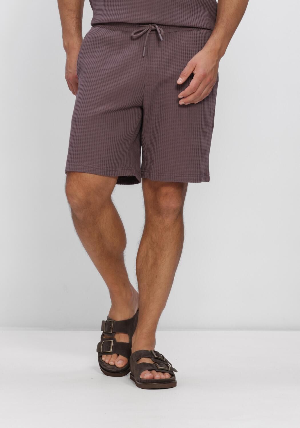 Lilane DSTREZZED Kurze Hose LOGAN WAFFLE SWEATSHORT - large