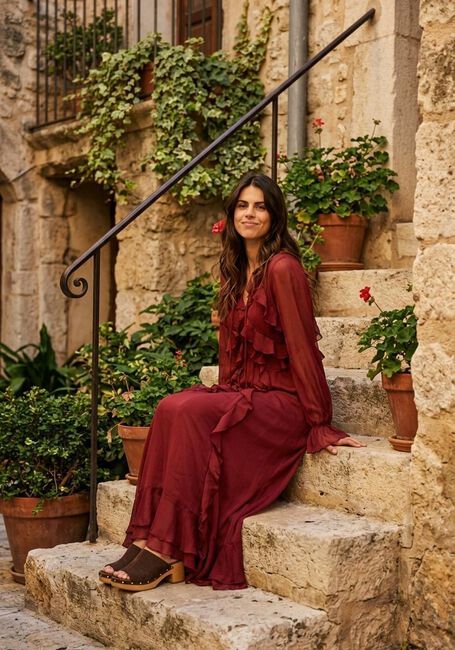 Bordeaux DANTE6 Maxikleid ELIVIA CHIFFON MAXI DRESS - large