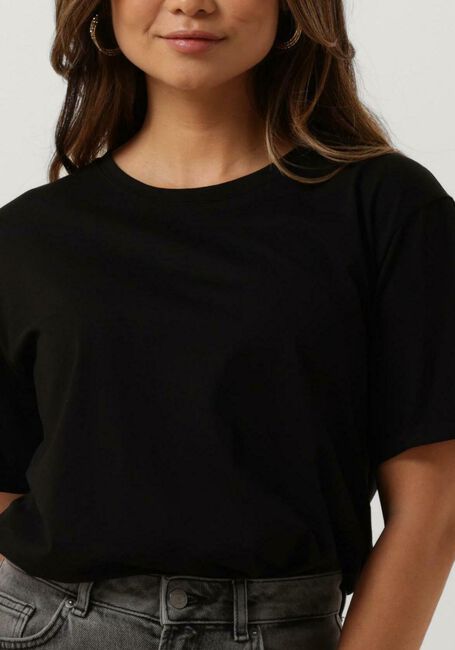 Schwarze MSCH COPENHAGEN T-shirt MSCHTERINA ORGANIC TEE - large