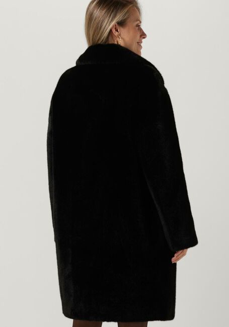 Schwarze STAND STUDIO Fake-Fur-Jack CAMILLE COCOON COAT SOFT - large