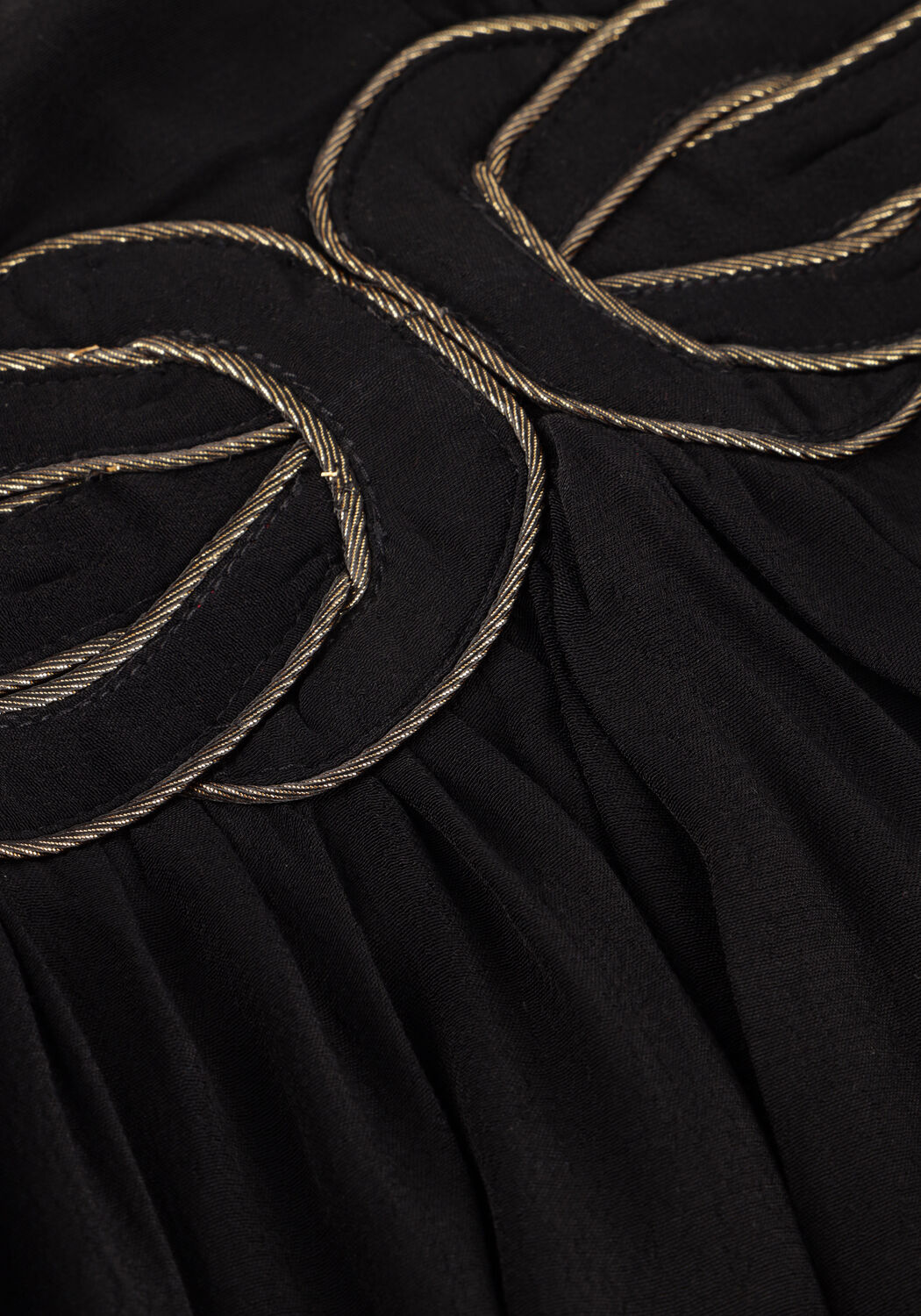 Schwarze LOUIZON Minikleid FILANTE - large