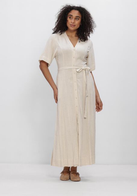 Beige SELECTED WOMEN Maxikleid SLFVIVA REGULAR LINEN BLEND DRESS - large