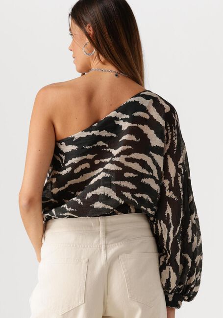Schwarze BY-BAR Blusen BELLA ZEBRA BLOUSE - large
