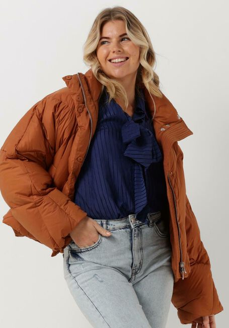 Camelfarbene STAND STUDIO Wattierte Jack AINA JACKET - large