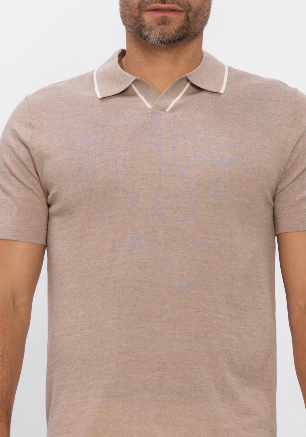 Beige STEFANO LAURAN Polo-Shirt POLO BORRE - large