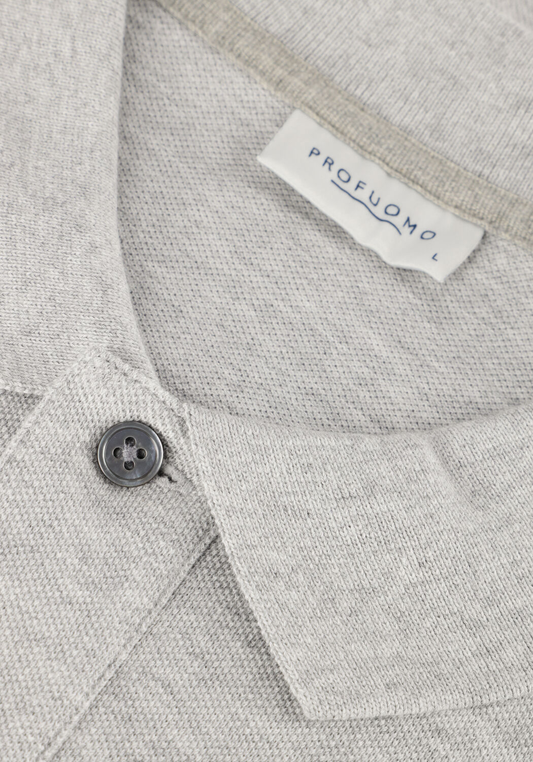 Graue PROFUOMO Polo-Shirt POLO SHORT SLEEVE - large