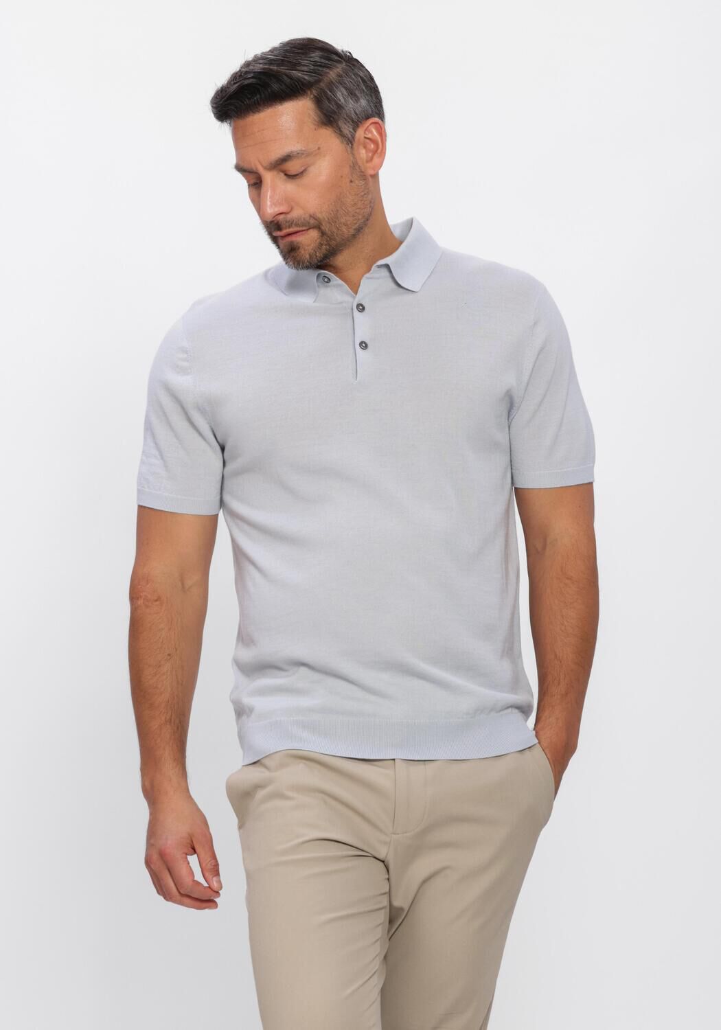 Blaue STEFANO LAURAN Polo-Shirt POLO BODEN - large