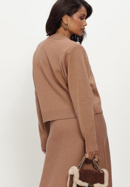 Camelfarbene TWIST & TANGO Pullover KELLY KNITTED SWEATER - large