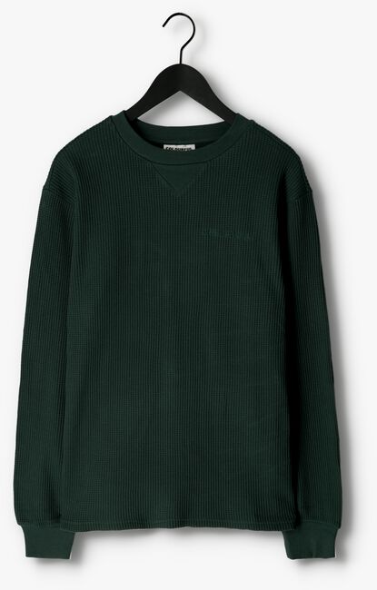 Dunkelgrün COLOURFUL REBEL Sweatshirt UNI WAFFLE SLIT SWEAT - large