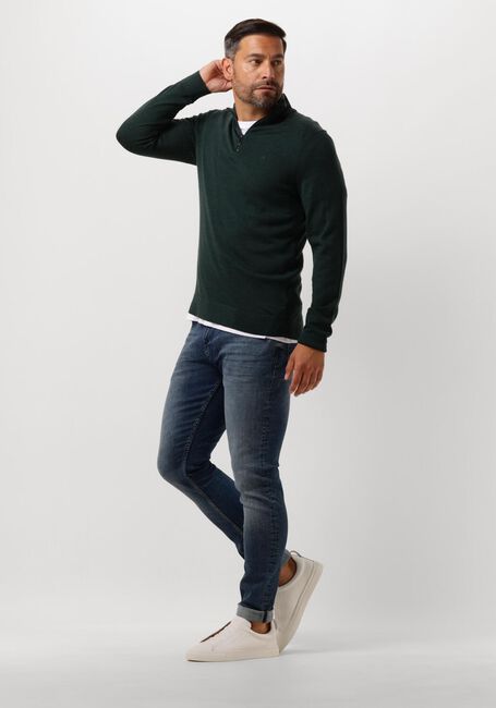 Dunkelgrün CALVIN KLEIN Pullover MERINO QUARTER ZIP - large