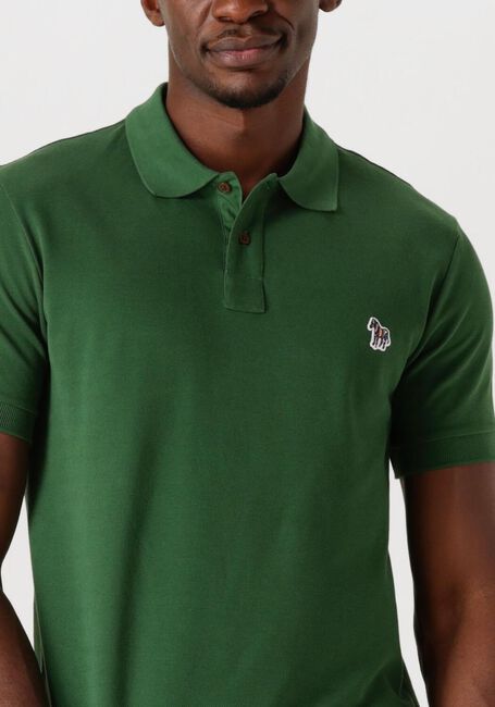 Grüne PS PAUL SMITH Polo-Shirt MENS SLIM FIT SS POLO SHIRT ZEBRA - large