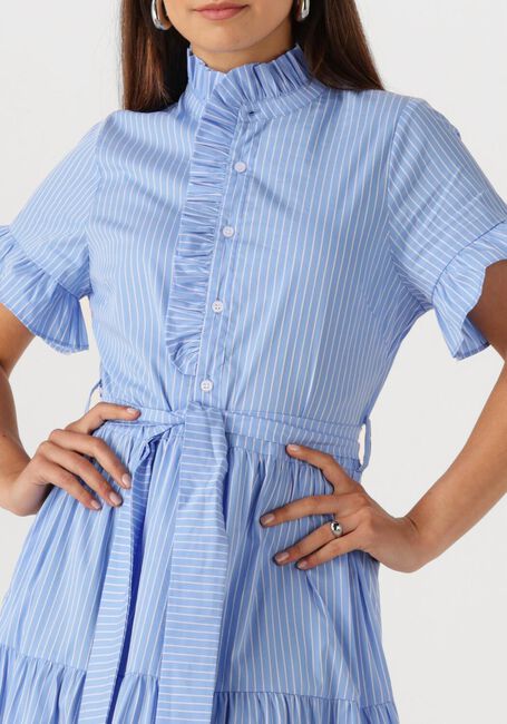 Hellblau NEO NOIR Maxikleid NELLIE STRIPE DRESS - large