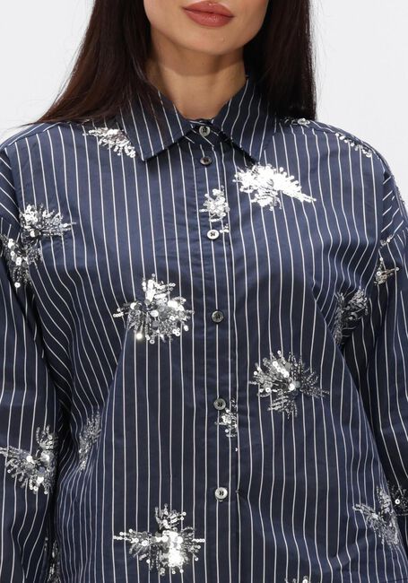 Blaue NUKUS Blusen TESSA BLOUSE PAILLET - large