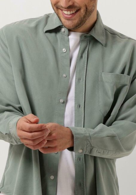 Gr&uuml;ne WOODBIRD Casual-Oberhemd WBYUZO TENCEL SHIRT - large