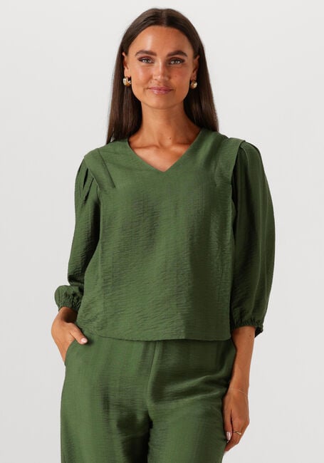 Grüne MINUS Blusen SERIA V-NECK BLOUSE - large