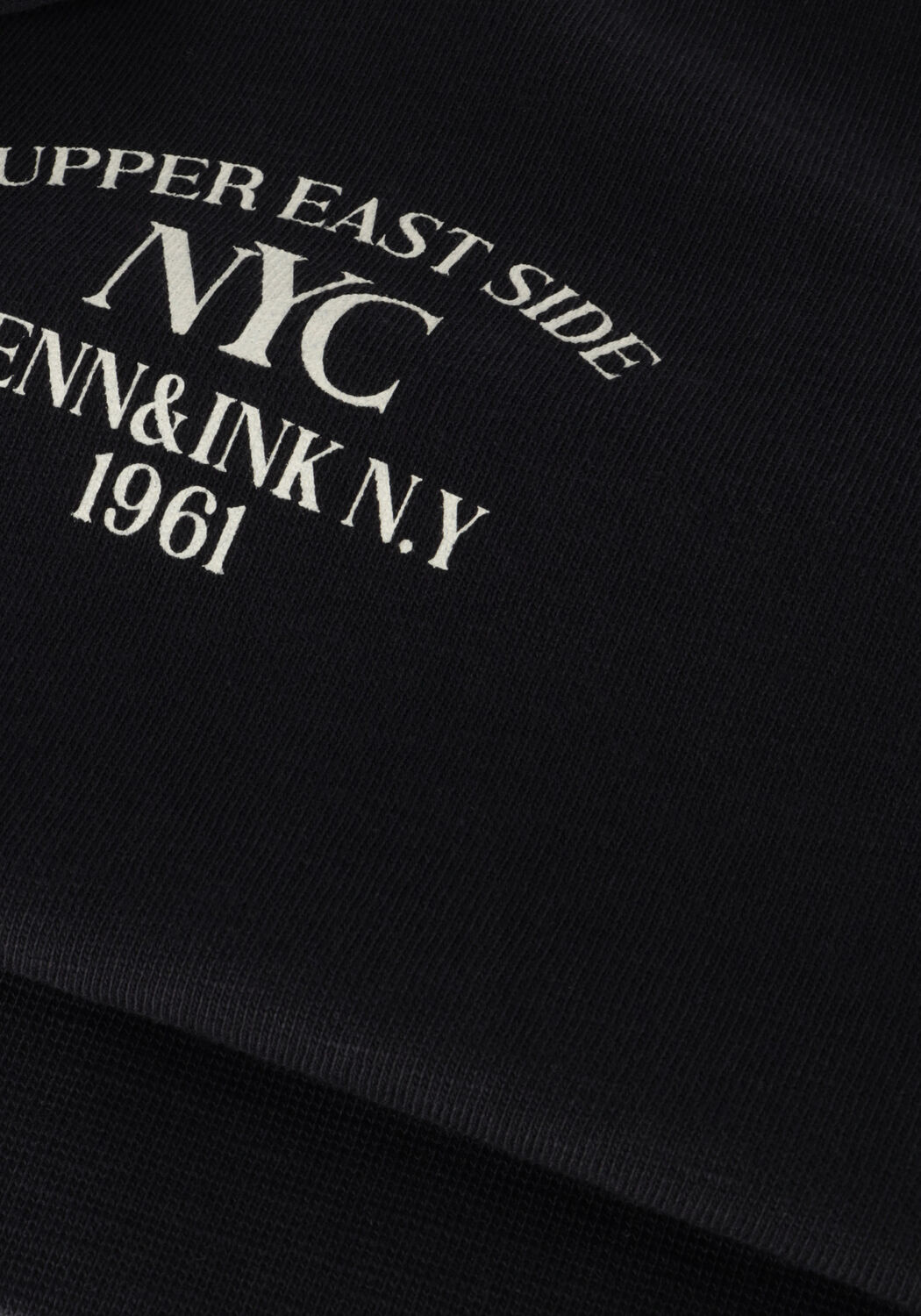 Schwarze PENN & INK Pullover SWEATER PRINT - large