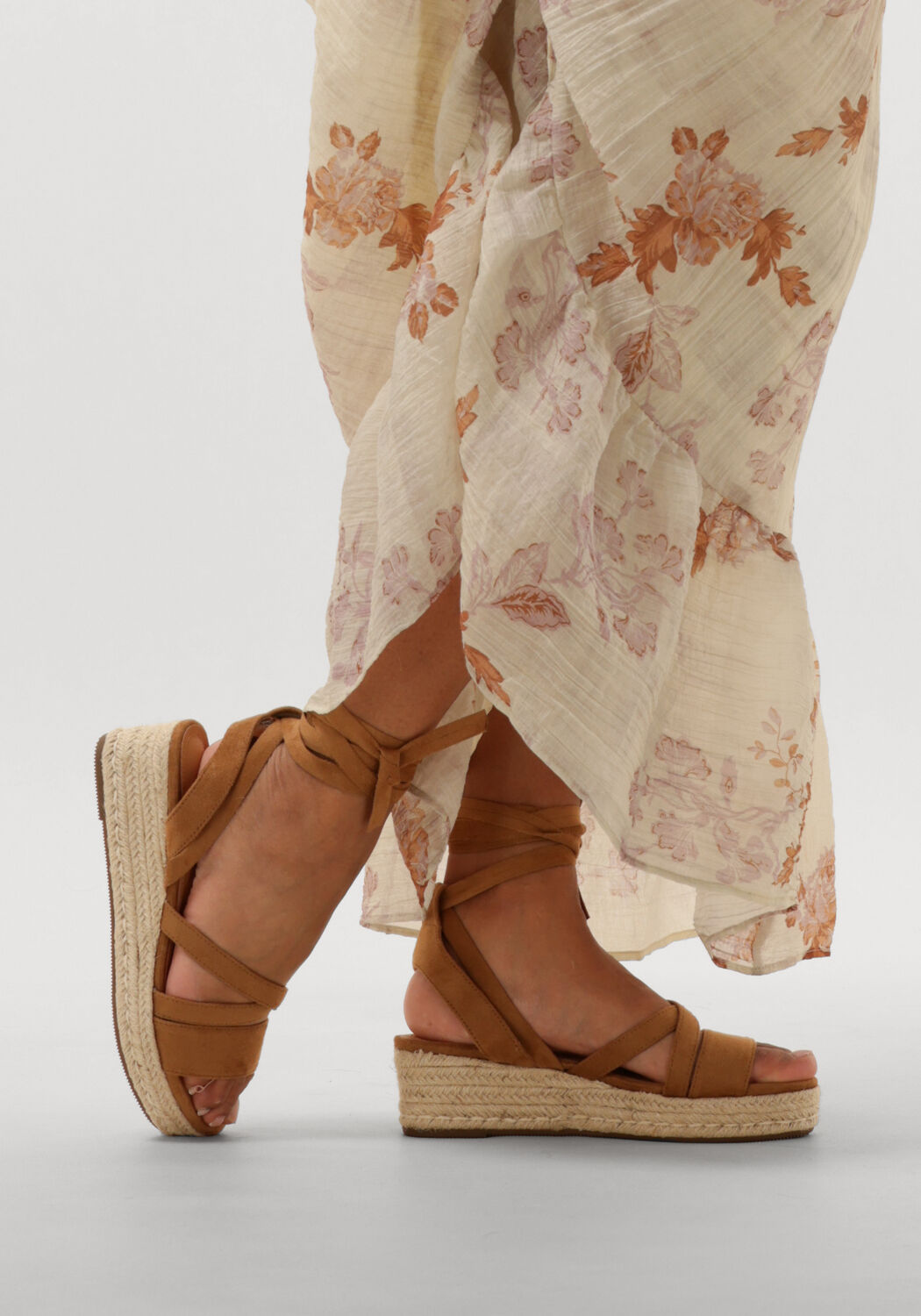 Cognacfarbene OMODA Espadrilles 0047-42 - large