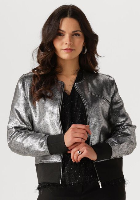 Silberne JANSEN AMSTERDAM Jack CS 271 BOMBER WITH ZIPPER - large