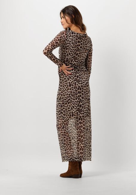 Braune CATWALK JUNKIE Maxikleid LONG SLEEVE MESH DRESS - large