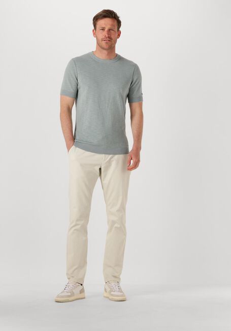 Hellgrau CAST IRON T-shirt COTTON BLEND SLUB - large