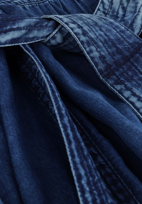 Blaue SUMMUM Maxikleid DRESS COTTON INDIGO SATEEN - large